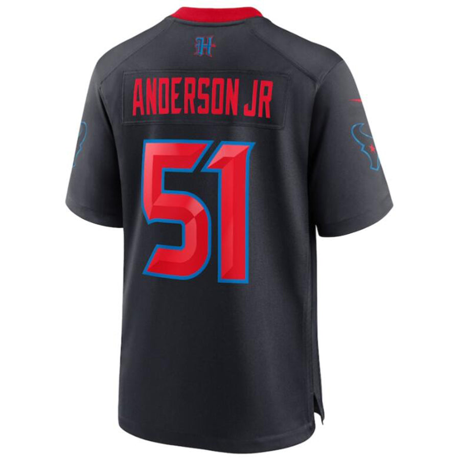 Football Jersey H.Texans #51 Will Anderson Jr. Player Navy 2nd Alternate Game Jersey Stitched American Jerseys