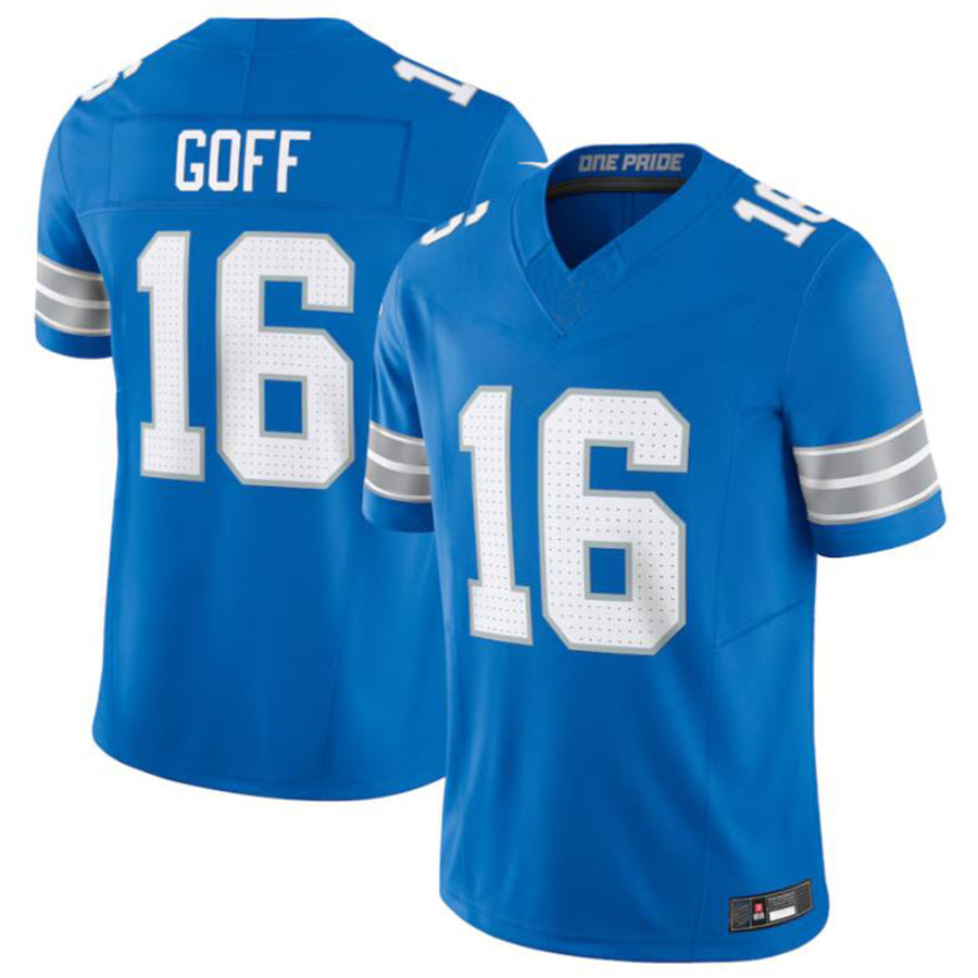 Football Jerseys D.Lions #16 Jared Goff Blue Vapor F.U.S.E. Limited Jersey American Stitched Jersey