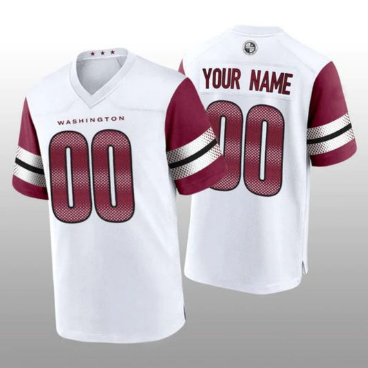 Football Jerseys White Custom W.Commanders Team Game Jersey