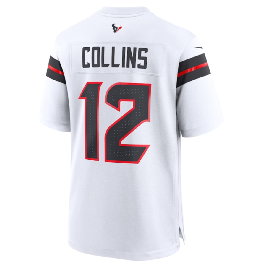 H.Texans #12 Nico Collins White Player Game Jersey American Stitched Football Jerseys