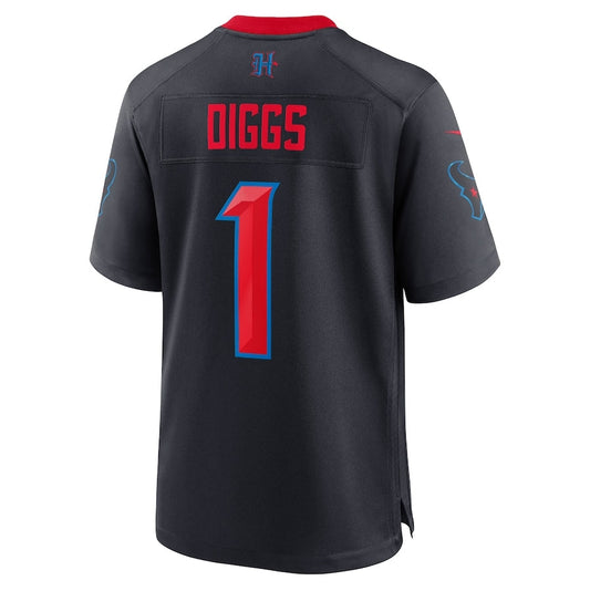 H.Texans #1 Stefon Diggs Player Navy Alternate Game American Football Jersey
