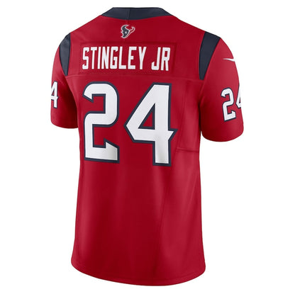 H.Texans #24 Derek Stingley Jr. Player Red Vapor F.U.S.E. Limited American Football Jersey