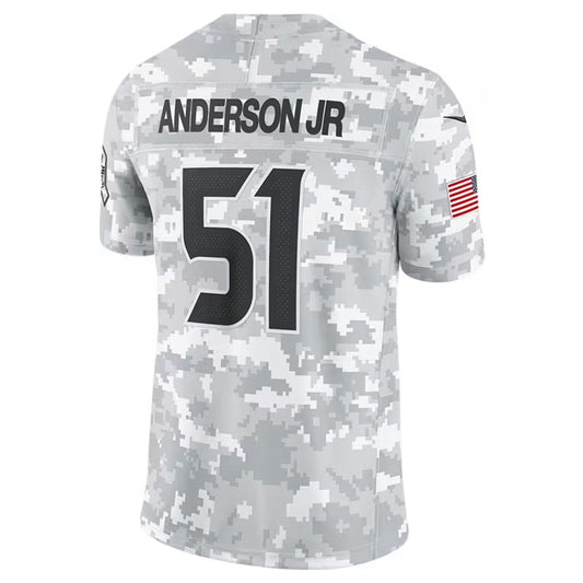 H.Texans #51 Will Anderson Jr. Player Arctic Camo Salute to Service Limited Football Jerseys