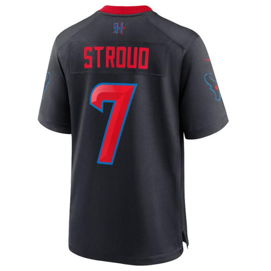 H.Texans #7 C.J. Stroud Navy 2nd Alternate Game Jersey Stitched Football Jerseys