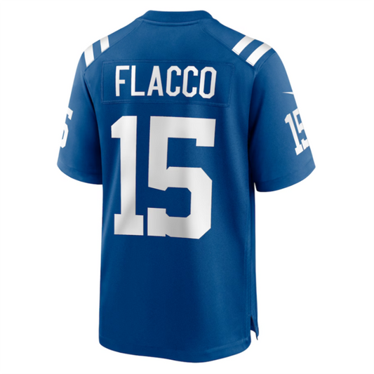I.Colts #15 Joe Flacco Royal Player Game Jersey Stitched American Football Jerseys