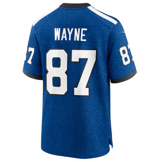 I.Colts #87 Reggie Wayne Royal Retired Player Game Jersey American Stitched Football Jerseys