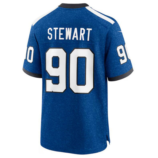 I.Colts #90 Grover Stewart Royal Indiana Nights Alternate Game Jersey American Stitched Football Jerseys