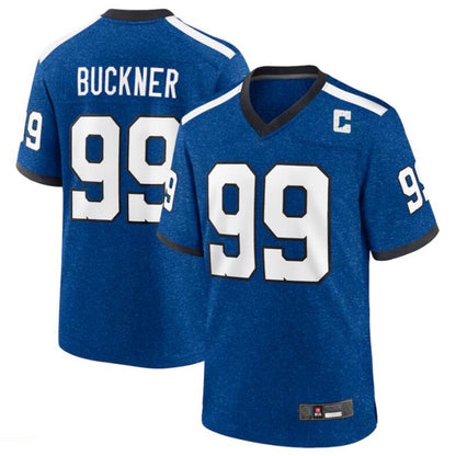 I.Colts #99 DeForest Buckner Royal Indiana Nights Alternate Game Jersey American Stitched Football Jerseys