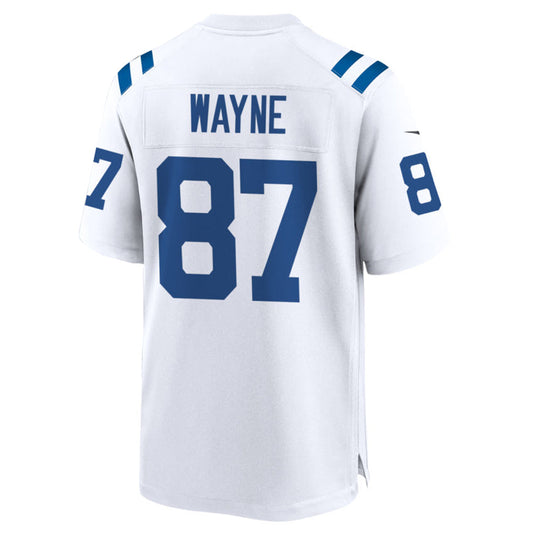 IN.Colts #87 Reggie Wayne Player White Home Game Football Jerseys