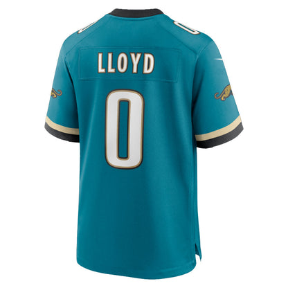 J.Jaguars #0 Devin Lloyd Player Teal Prowler Throwback Game Football Jerseys