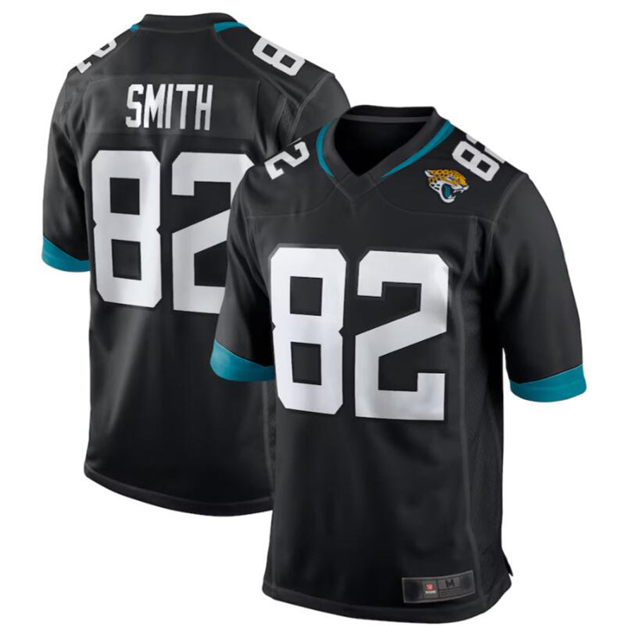 J.Jaguars #82 Jimmy Smith Black Game Retired Player Jersey Stitched American Football Jerseys