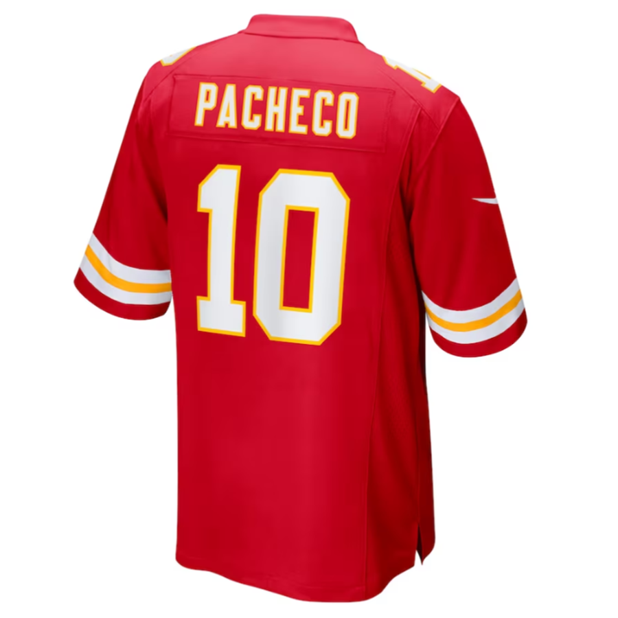 KC.Chiefs #10 Isiah Pacheco Red Game Player Jersey Stitched American Football Jerseys