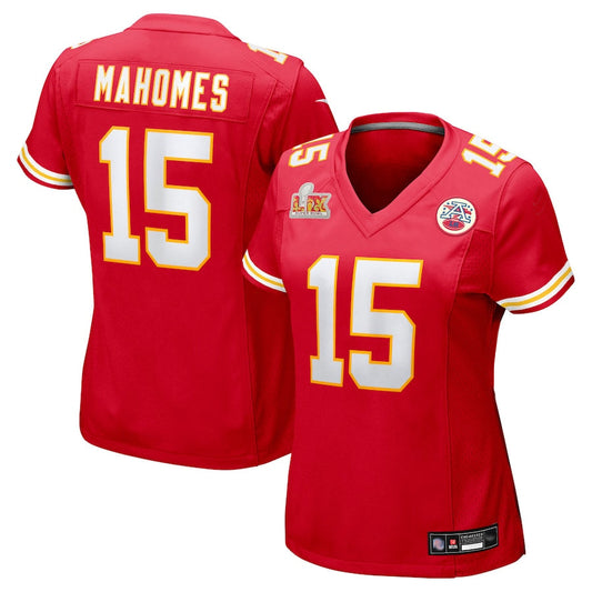 KC.Chiefs #15 Patrick Mahomes Player Red Super Bowl LIX Game Football Jerseys