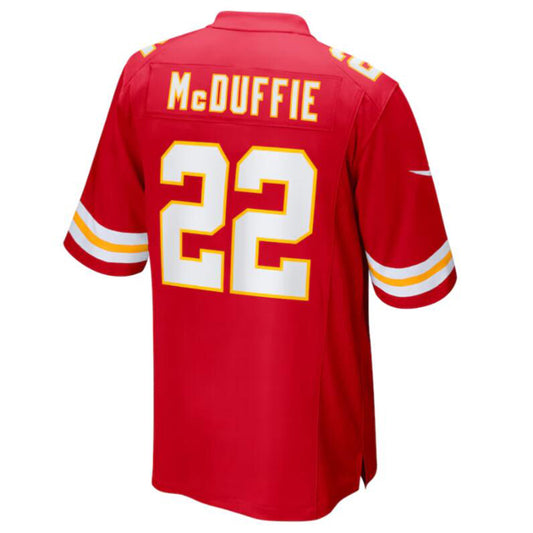 KC.Chiefs #22 Trent McDuffie Red Super Bowl LVIII Game Jersey American Stitched Football Jerseys