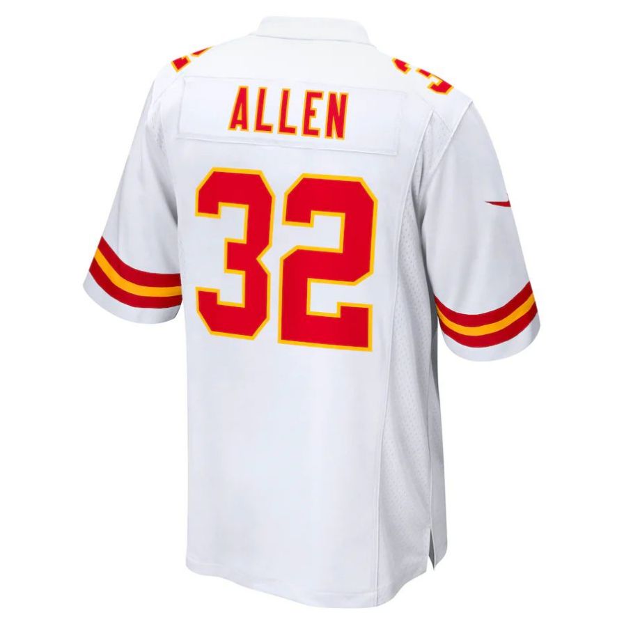 KC.Chiefs #32 Marcus Allen White Retired Player Game Jersey Stitched American Football Jerseys