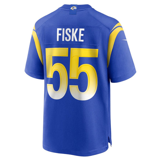 LA.Rams #55 Braden Fiske Player Royal Team Game Stitched American Football Jerseys