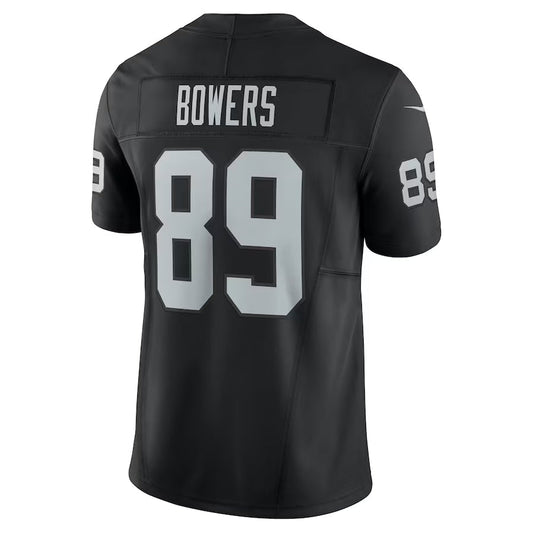 LV.Raiders #89 Brock Bowers Player Black Team Vapor F.U.S.E. Limited American Football Jerseys