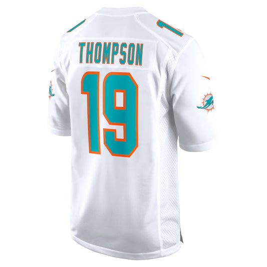 M.Dolphins #19 Skylar Thompson Player White Game Player Stitched American Football Jerseys