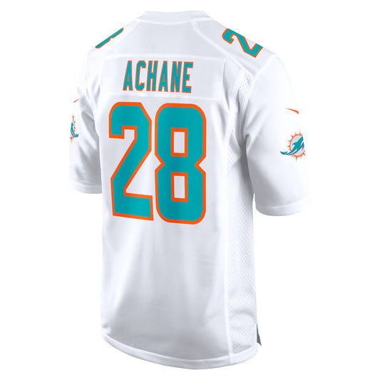 M.Dolphins #28 De¡¯Von Achane Player White Home Game Football Jerseys