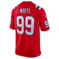 NE.Patriots #99 Keion White Red Player Team Game Jersey Stitched American Football Jerseys