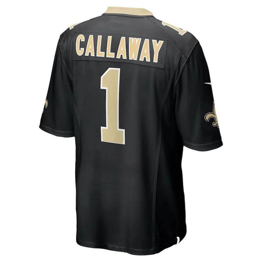 NO.Saints #1 Marquez Callaway Black Player Game Jersey Stitched American Football Jerseys