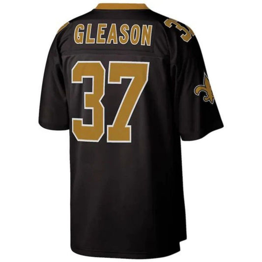 NO.Saints #37 Steve Gleason Black Legacy Replica Jersey Stitched American Football Jerseys