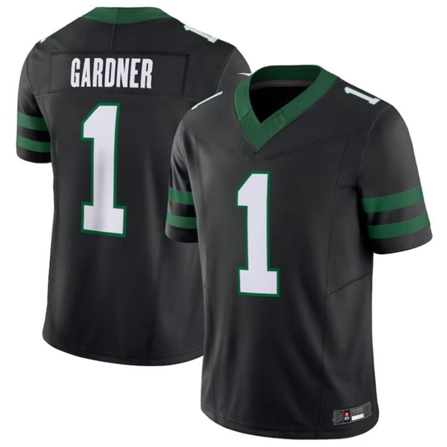 NY.Jets #1 Ahmad Sauce Gardner Legacy Black Alternate Vapor F.U.S.E. Limited Jersey Game Jerseys