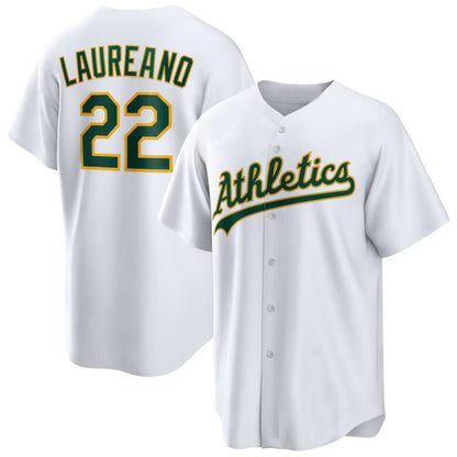 Oakland Athletics #22 Ramón Laureano White Home Replica Player Jersey