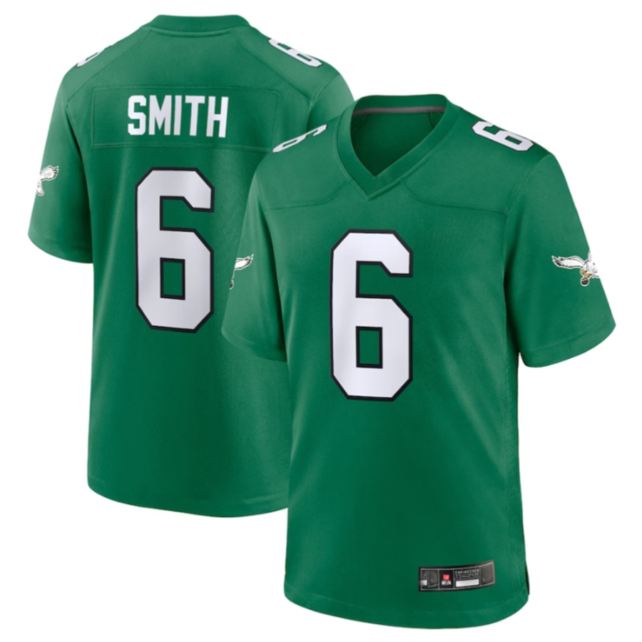 P.Eagles #26 DeVonta Smith Kelly Green Alternate Game Player Jersey Stitched American Football Jerseys