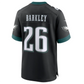 P.Eagles #26 Saquon Barkley Black Alternate Game Jersey Stitched American Football Jerseys