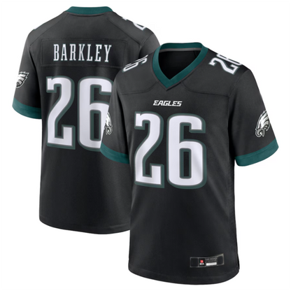 P.Eagles #26 Saquon Barkley Black Alternate Game Jersey Stitched American Football Jerseys