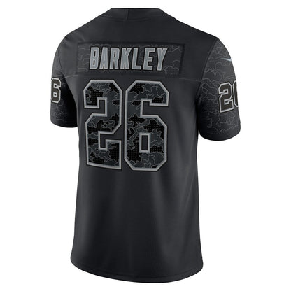 P.Eagles #26 Saquon Barkley Player Black REFLECTIVE Limited Football Jerseys