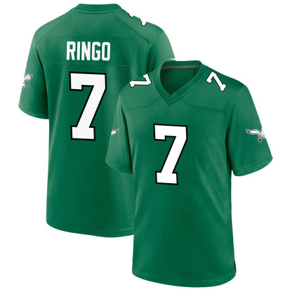 P.Eagles #7 Kelee Ringo Player Kelly Green Alternate Game Football Jerseys
