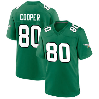 P.Eagles #80 Darius Cooper Player Kelly Green Game Football Jerseys