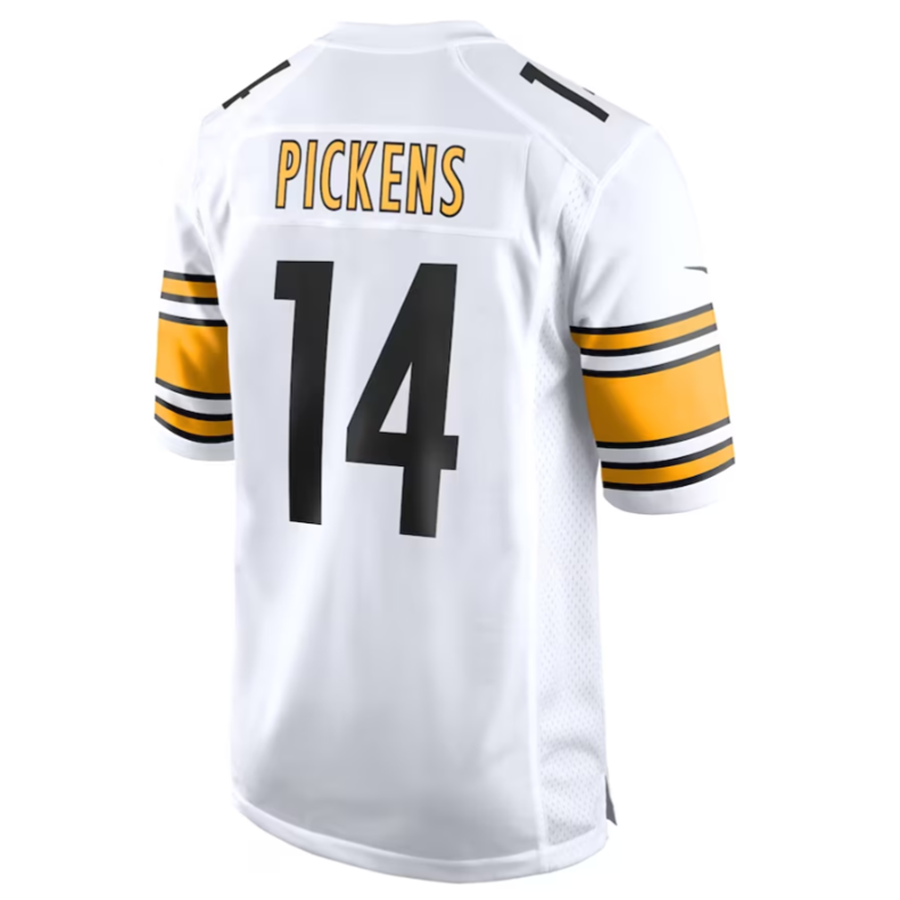 P.Steelers #14 George Pickens White Game Player Jersey American Stitched Football Jerseys