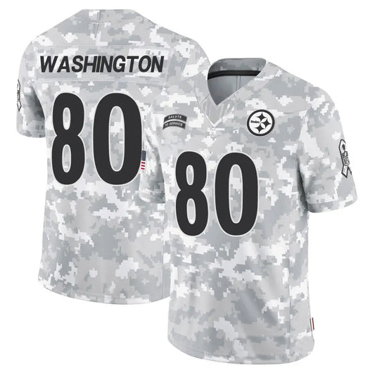P.Steelers #80 Darnell Washington Player Arctic Camo Salute to Service Limited Football Jerseys