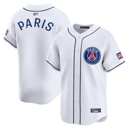Paris Saint-Germain Blank Player White Soccer x Limited Baseball Jerseys