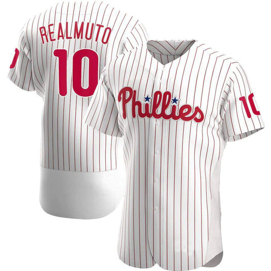 Philadelphia Phillies #10 JT Realmuto White Home  Player Jersey Baseball Jerseys