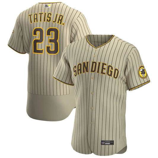 S.Diego Padres #23 Fernando Tat¨ªs Jr. Player Tan-Brown Home Limited Baseball Jerseys