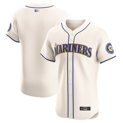 S.Mariners Blank Player Cream Vapor Premier Elite Baseball Jerseys