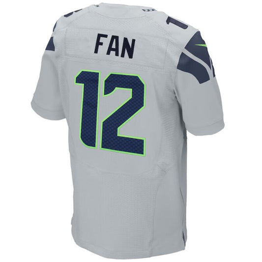 S.Seahawks #12th Fan College Gray Game Jersey Stitched American Football Jerseys