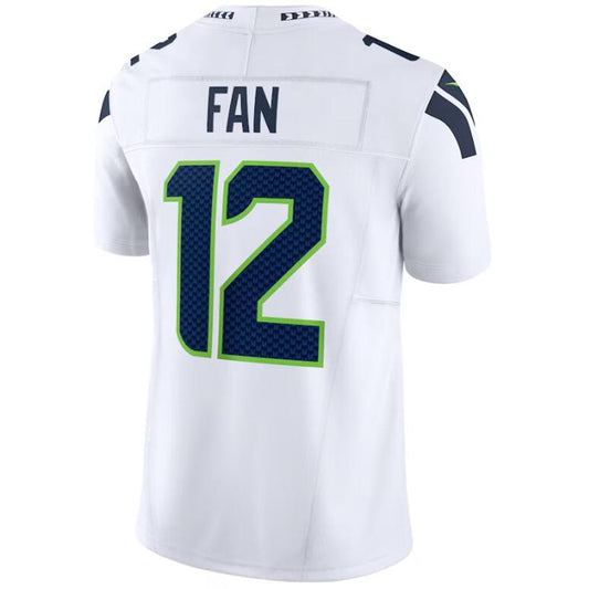 S.Seahawks #12th Fan College White Vapor F.U.S.E Limited Jersey American Football Jerseys