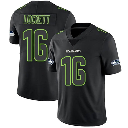 S.Seahawks #16 Tyler Lockett Player Limited Black Impact Football Jerseys