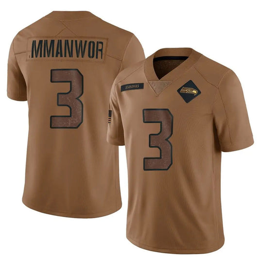 S.Seahawks #3 Nick Emmanwori Player Brown Salute To Service Limited Football Jerseys