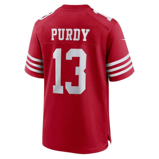 SF.49ers #13 Brock Purdy  Player Scarlet GameJersey -Stitched American Football Jerseys
