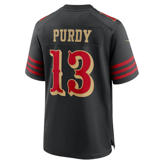 SF.49ers #13 Brock Purdy Player Rivalries Collection Black Game Football Jerseys