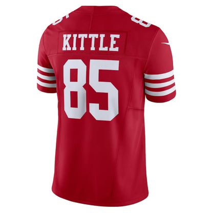 SF.49ers #85 George Kittle Player Scarlet Vapor F.U.S.E. Limited Football Jerseys