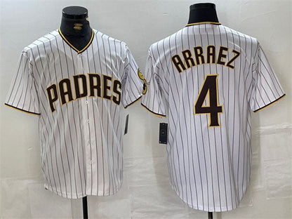S.Diego Padres #4 Luis Arraez Player Jersey White Cool Base Stitched Baseball Jerseys