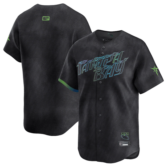 TB.Rays Blank Player Charaoal Grey City Connect Limited Replica Baseball Jerseys