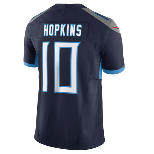 T.Titans #10 DeAndre Hopkins Navy Vapor F.U.S.E. Limited Jersey American Stitched Football Jerseys